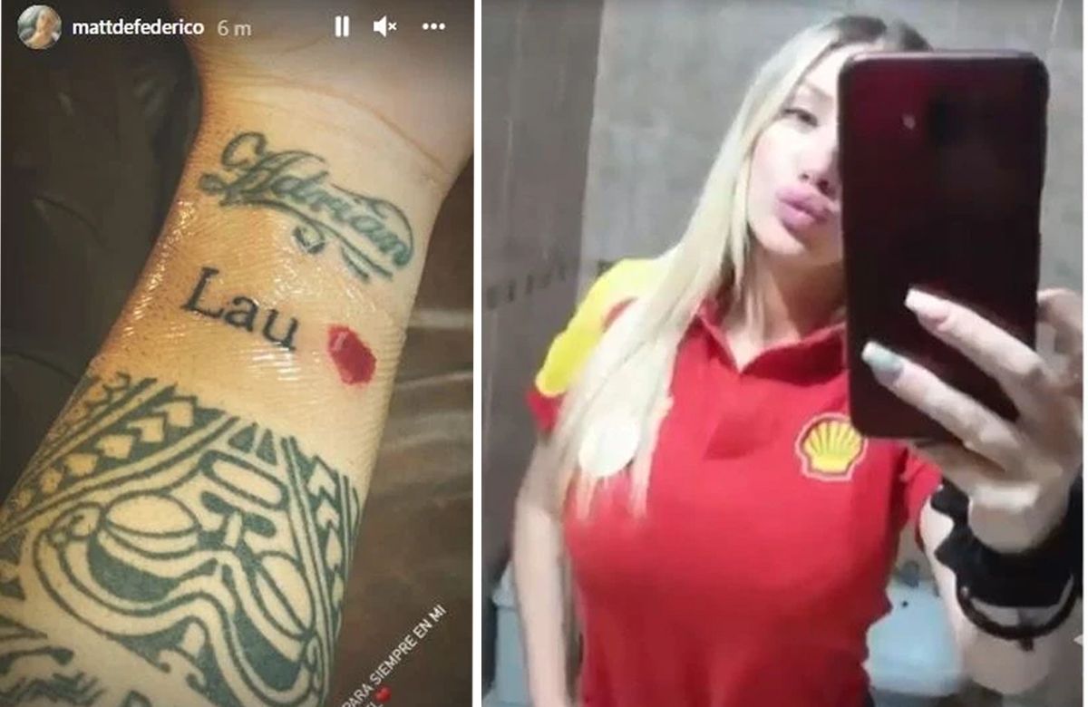 DEFEDERICO TIENE UNA NUEVA NOVIA, Y YA SE TATUO SU NOMBRE.