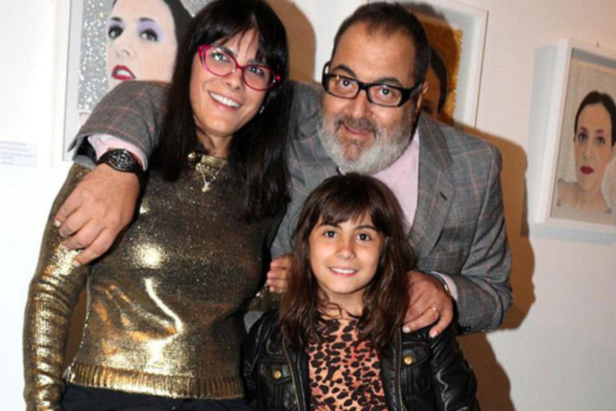 LANATA JUNTO A KIWI, SU ULTIMA ESPOSA.