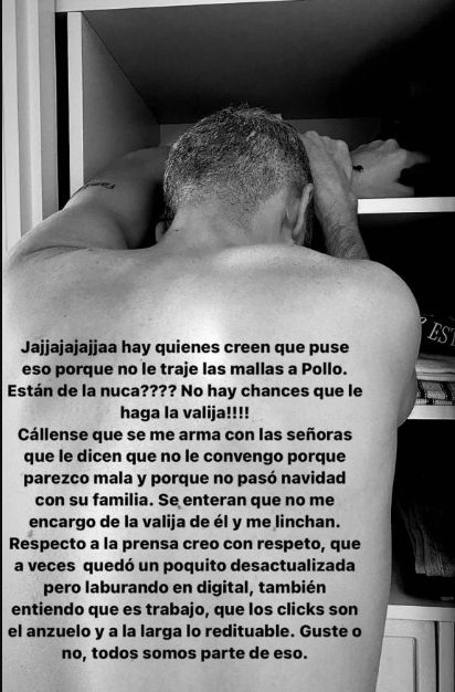 EL POLLO VIVE EN CRISIS CON SU MUJER.