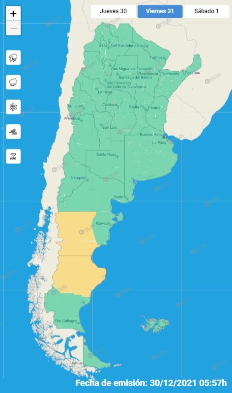 mapa alerta