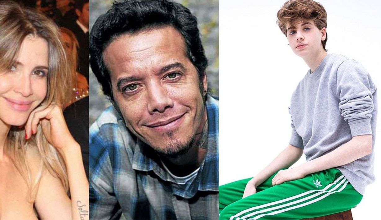 SEBASTIAN ORTEGA Y VALDES ACOMPAÑAN A SU HIJA.