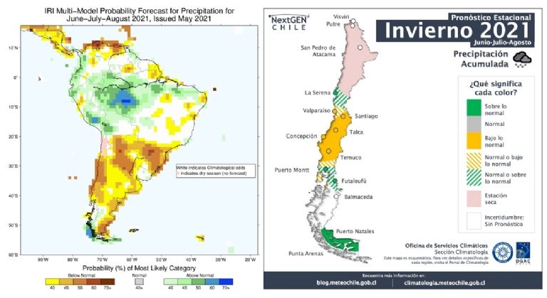 nevadas pronóstico