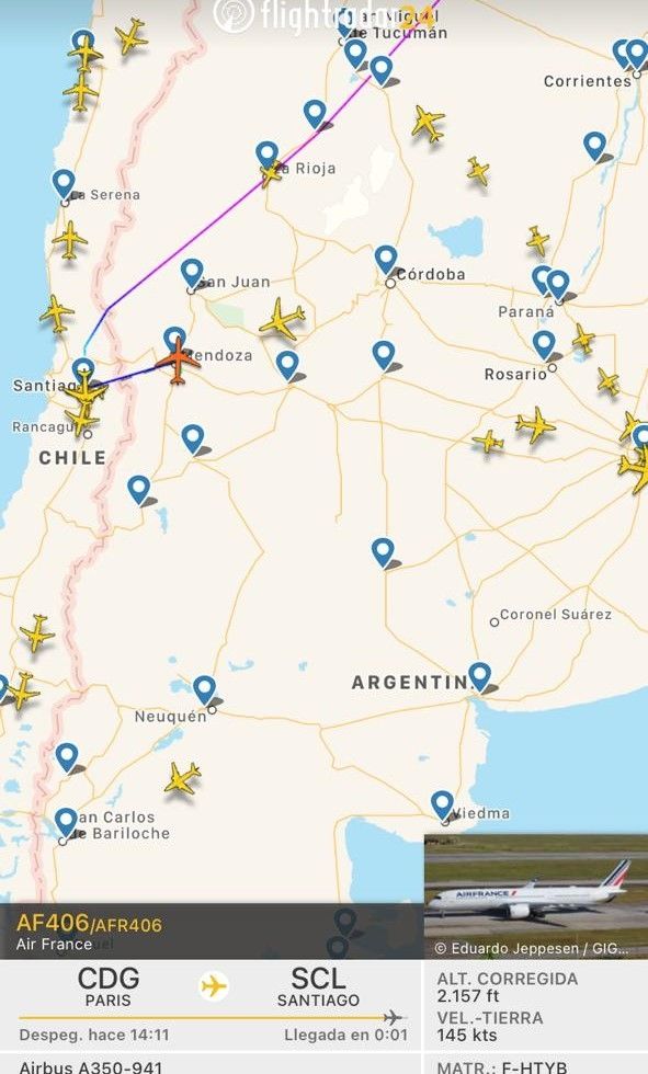 vuelo Mendoza aeropuerto