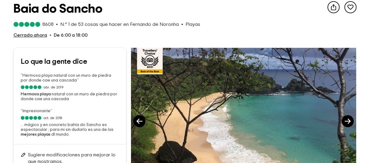 Baia do Sancho Brasil 