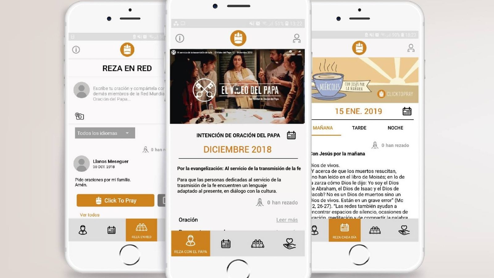 Click to Pray es la App de la Red Mundial de Oración del Papa