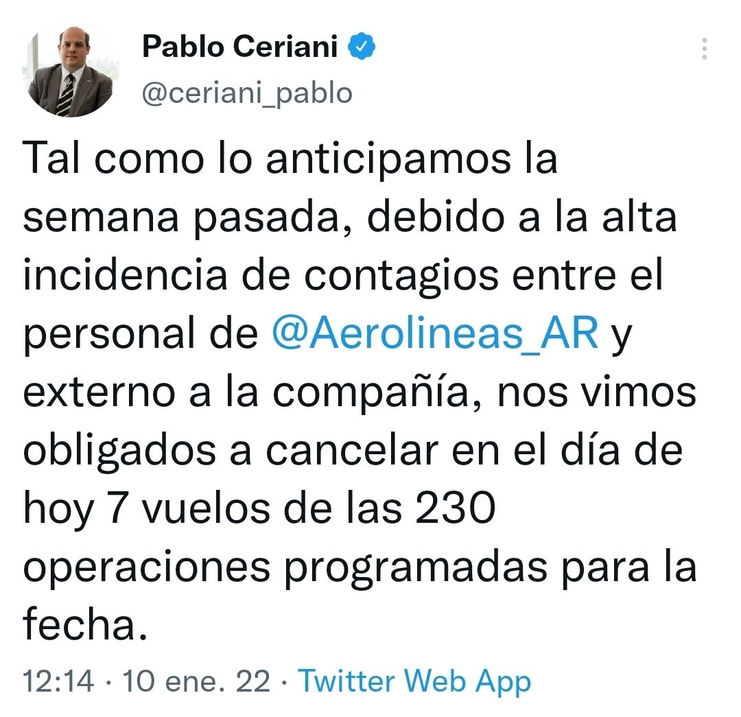 aerolíneas argentinas