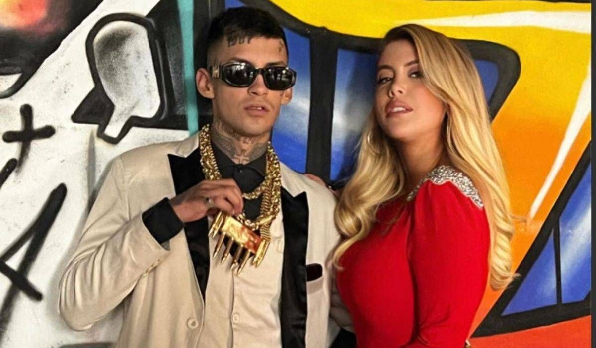 L-Gante y Wanda Nara.