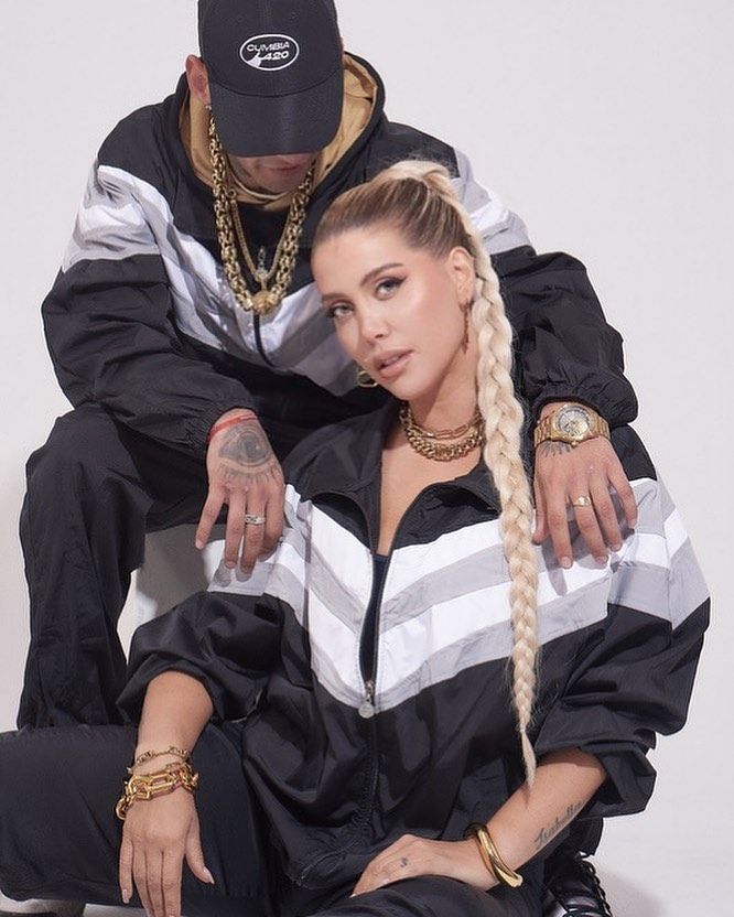 Wanda Nara y L-Gante.