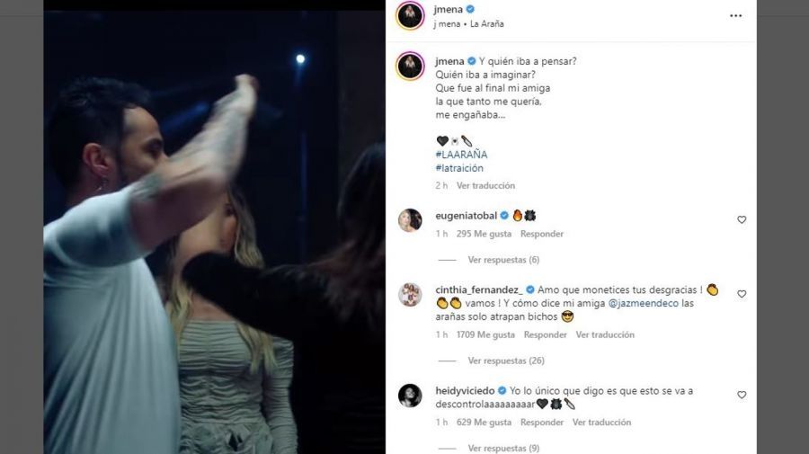 Eugenia Tobal en Instagram