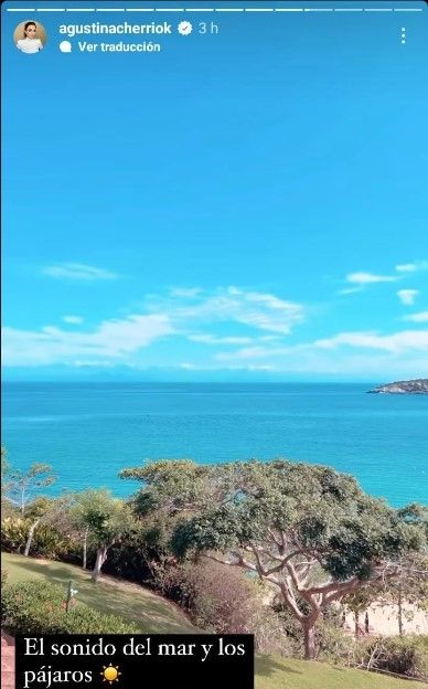 Agustina Cherri mostró el paisaje.