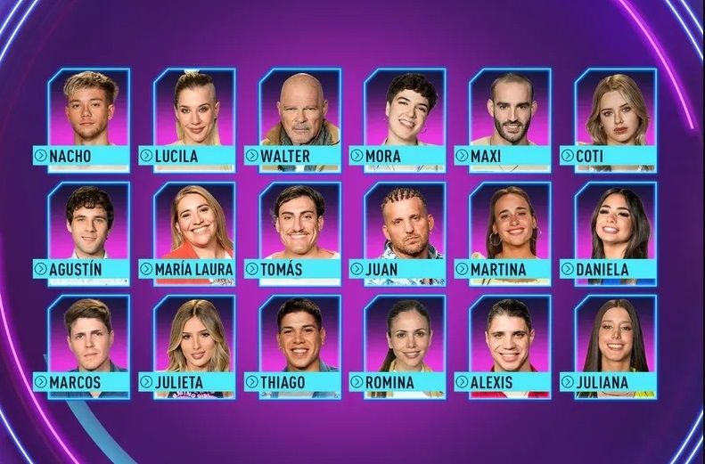 Los participantes de Gran Hermano.
