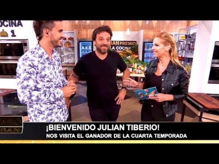Juan Tiberio junto a Carina Zampini.