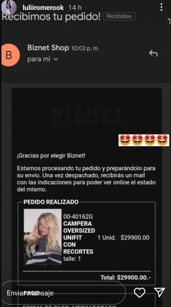 Luli Romero bancó a L-gante