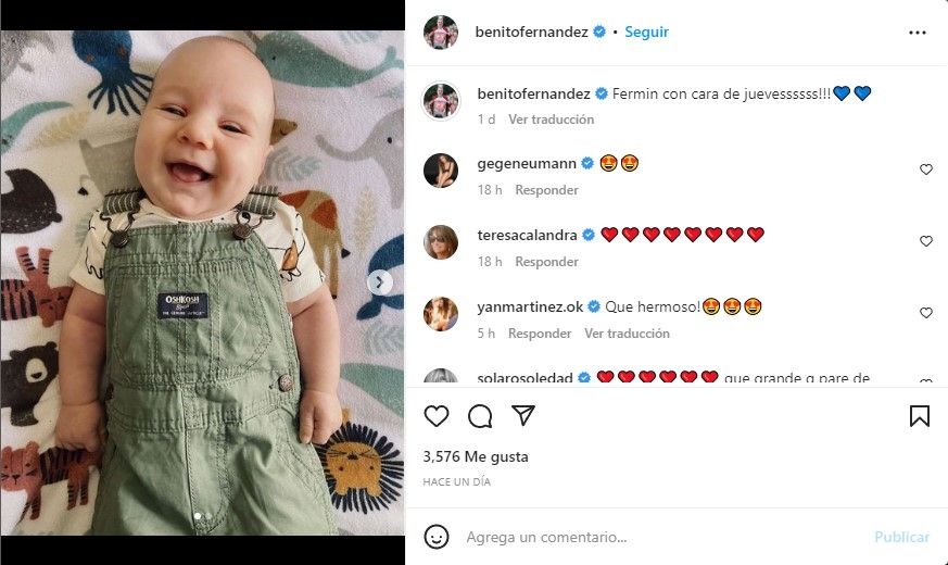Benito Fernández en Instagram