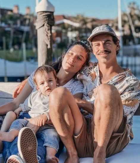 Juana Repetto y su familia.