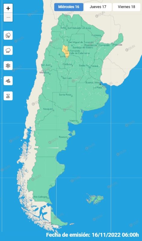 mapa alerta