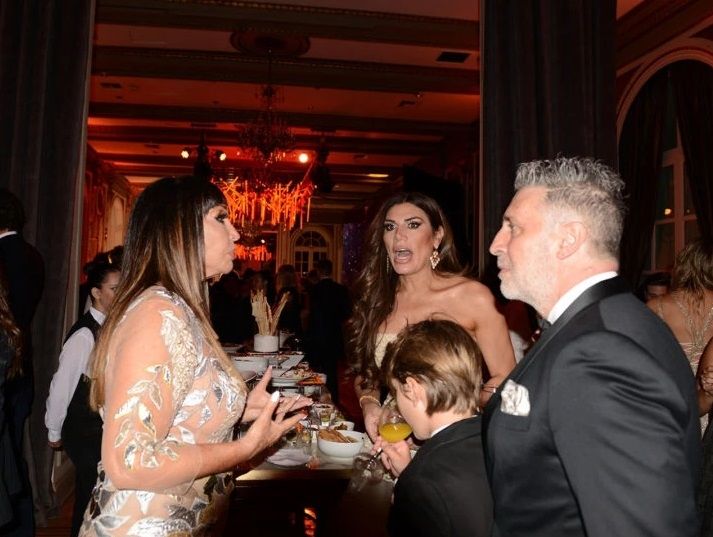 Florencia de la V y su familia.