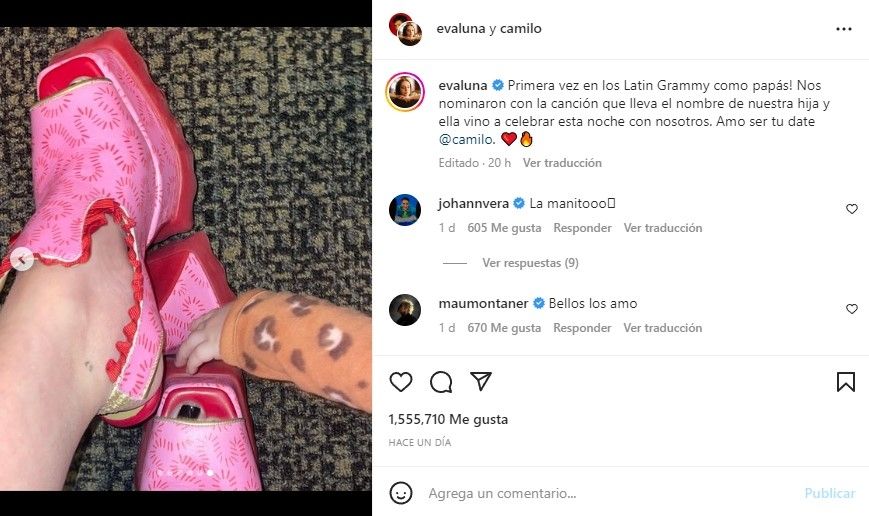 Evaluna y Camilo mostraron a Índigo