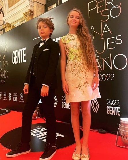 Paul e Isabella, los hijos de Flor de la V.