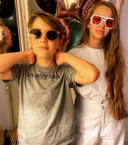 Paul e Isabella, los hijos de Flor de la V.