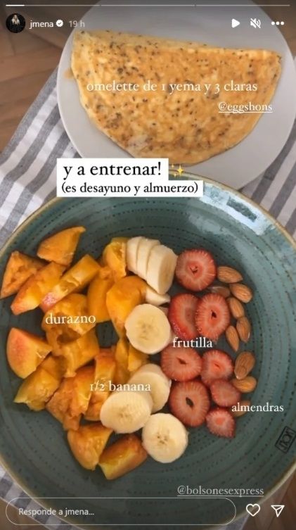 Dieta de Jimena Barón.