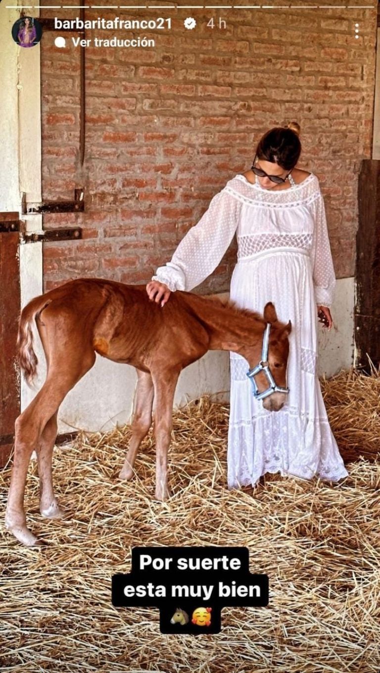 La potranca de Barby Franco y Fernando Burlando.