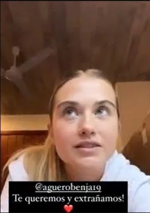 Historia de Instagram de Sofía Calzetti.