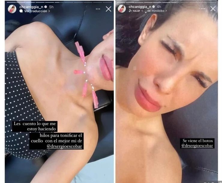 Charlotte Caniggia en Instagram