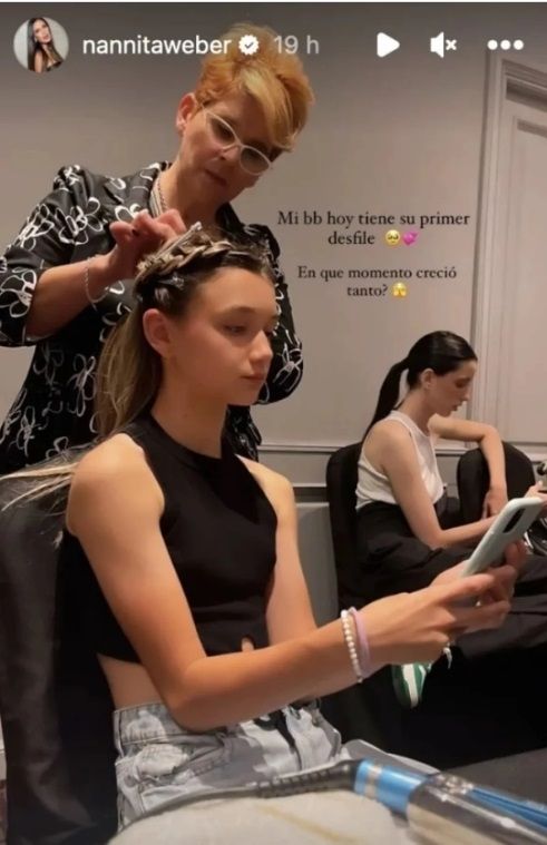 Mía Zárate, la hija de Natalie Weber y Mauro Zárate.