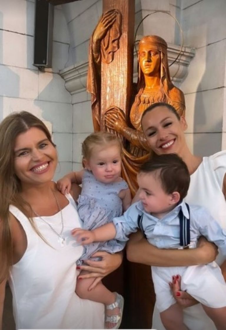 Bautismo hijo de Angie Balbiani