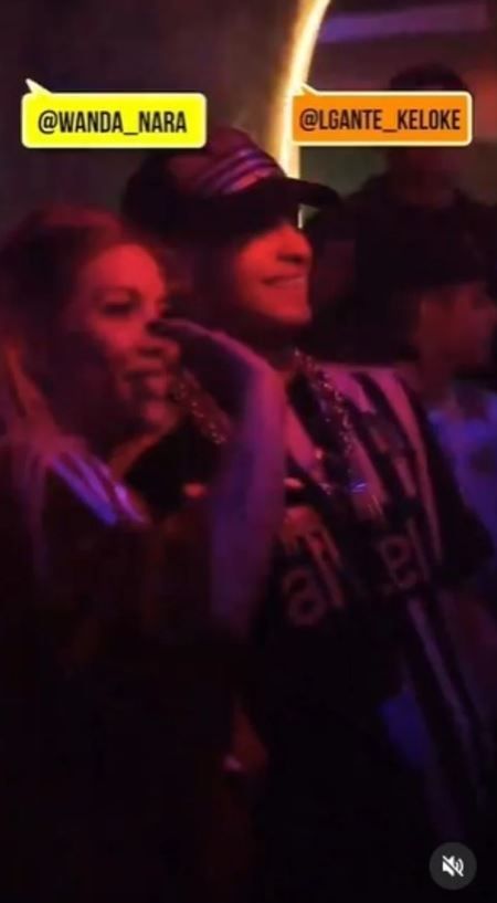 Wanda y L-Gante. Instagram Black Cream.