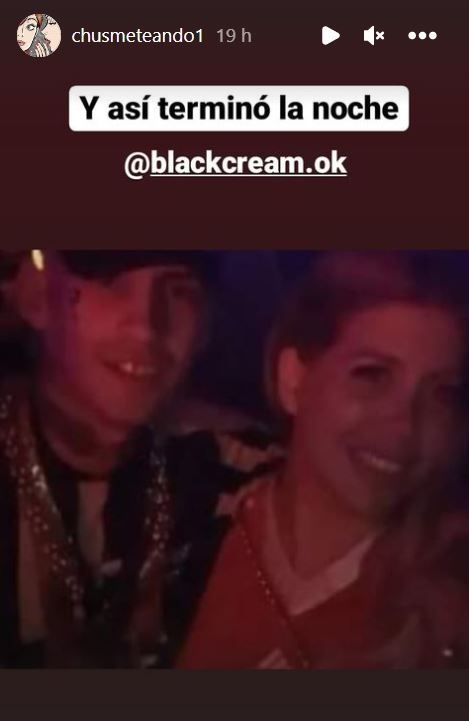 Wanda y L-Gante. Instagram Black Cream.