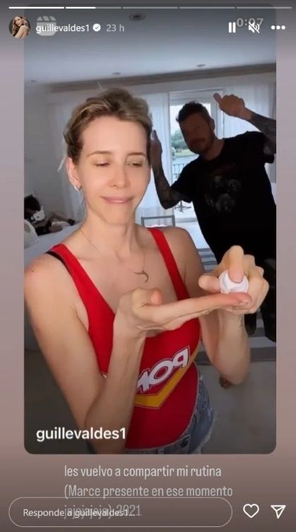 Guillermina Valdés y Marcelo Tinelli.