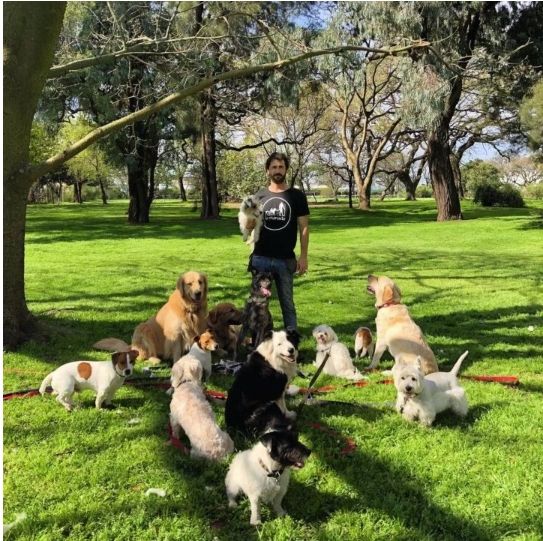 El novio de Tobal y su emprendimiento canino