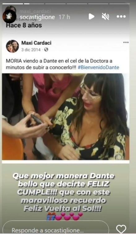 Posteo Moria Casán.