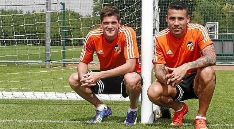 Rodrigo de Paul y Nicolás Otamendi.