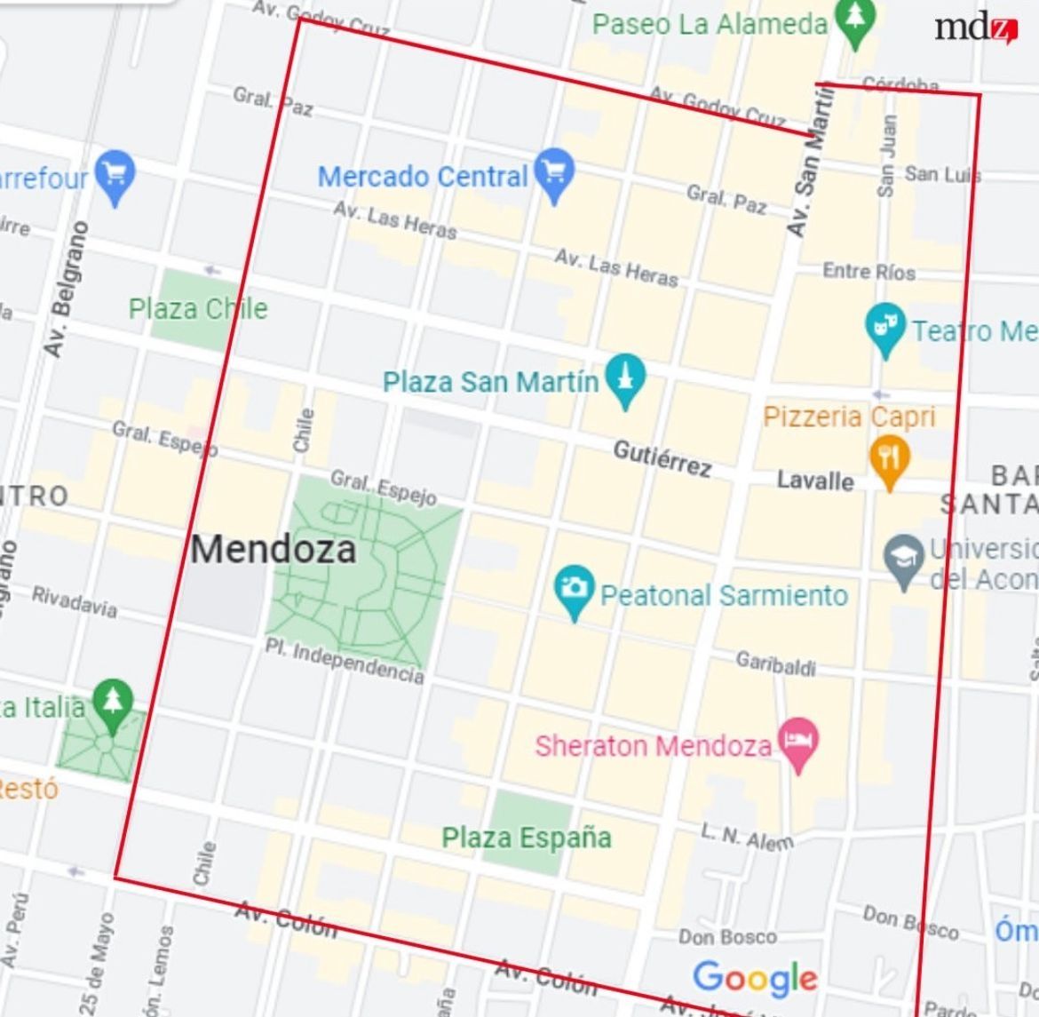 cortes calles domingo