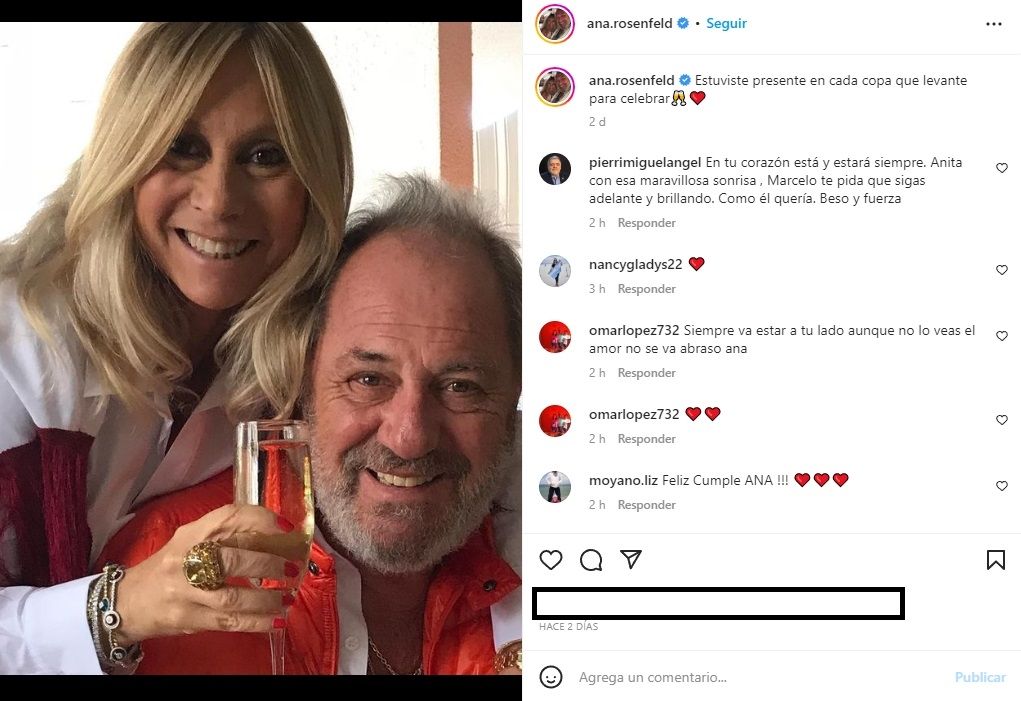 El posteo de Ana Rosenfeld.
