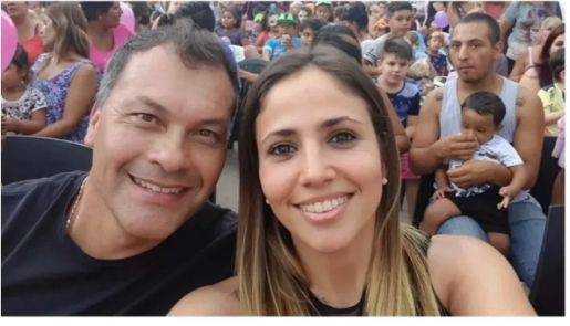 Romina junto a Walter Festa, su ex y amante de Daniela