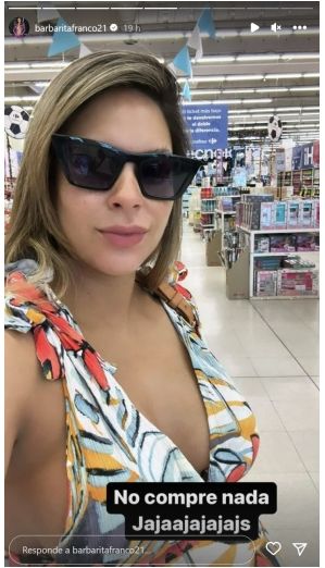 Franco mostró su descontento con un supermercado