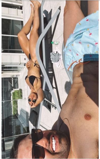 El ex de More Rial junto a su pareja