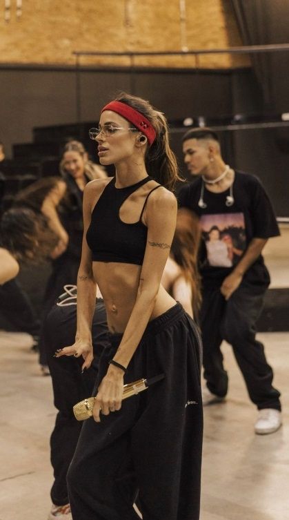 Tini Stoessel, en los ensayos.