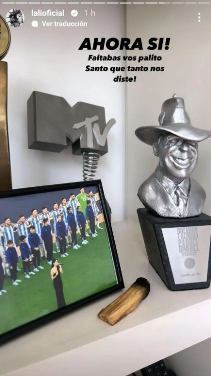 El altar de Lali Espósito.