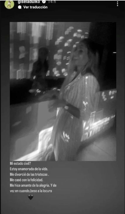 Posteo de Gisela Dulko.