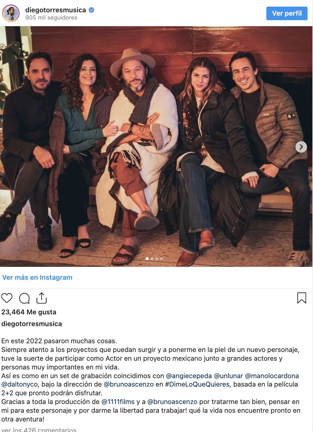 Torres y Angie se volvieron a ver