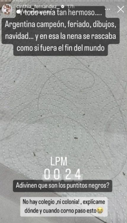 Historia de Cinthia Fernández.