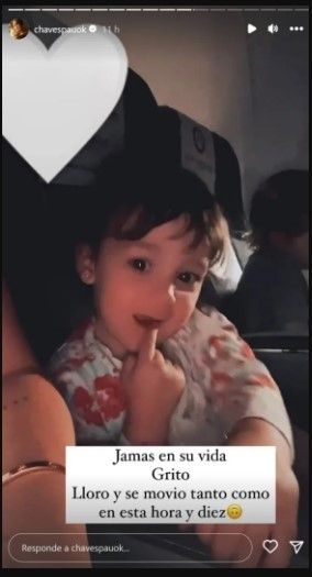 Paula Chaves y su hija.