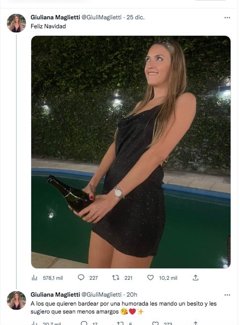 Giuliana Maglietti y su posteo peculiar