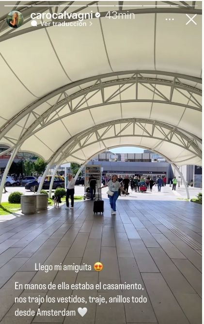 Calvagni contó de dónde viene su vestido