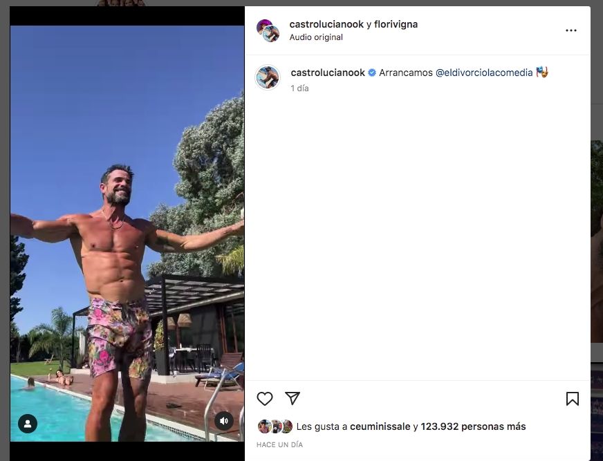 Luciano Castro se mostró bailando